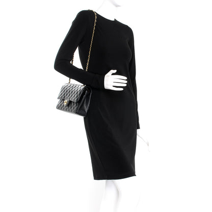Chanel Caviar Quilted Medium Double Flap Black 2 of 8