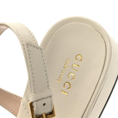 Gucci Nappa Matelasse Double G 35mm Thong Sandals 38 Mystic White 9 of 10