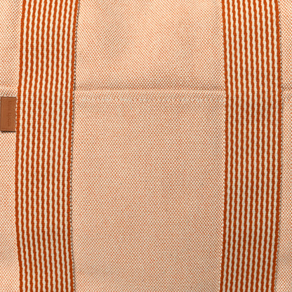 Hermes Canvas Herline MM Tote Orange 7 of 9
