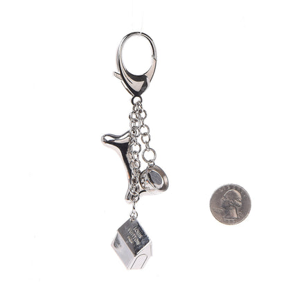Louis Vuitton Baxter Dog Bag Charm Silver 2 of 4