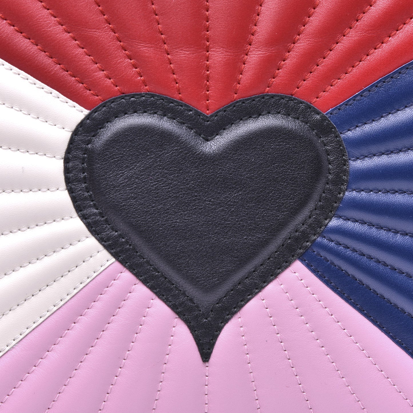 Calfskin Bamboo Trapuntata Queen Margaret Top Handle Bag Blue Agata Hibiscus Red Mystic White Sugar Pink