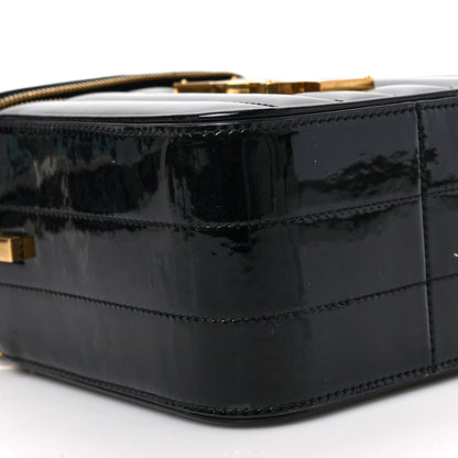 Saint Laurent Patent Matelasse Monogram Vicky Vanity Black 7 of 8