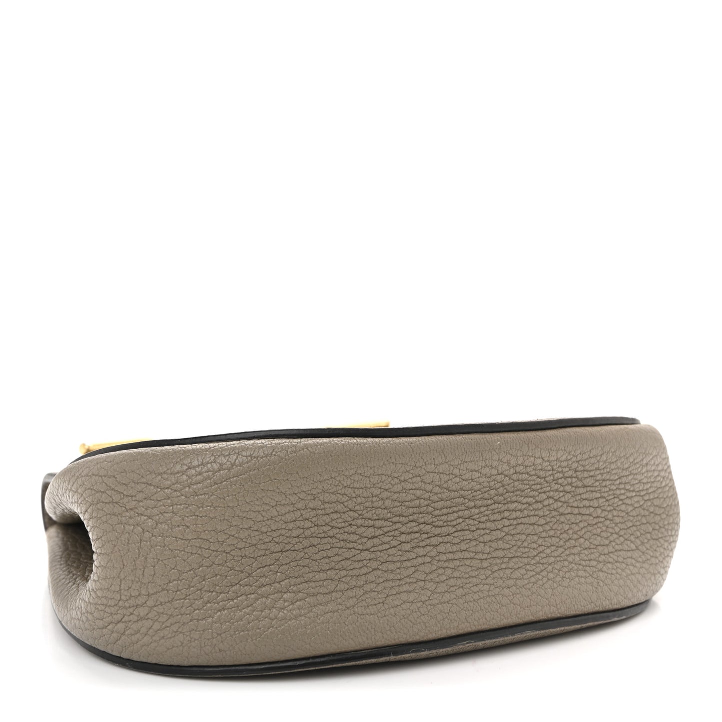 Grained Lambskin Mini Drew Shoulder Bag Motty Grey