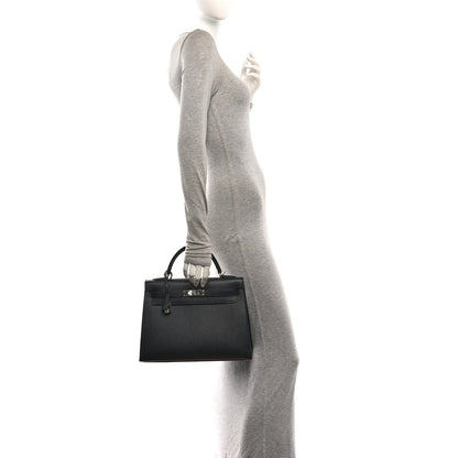 Hermes Epsom Kelly Sellier 32 Black 2 of 11