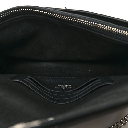 Louis Vuitton Soft Calfskin My Lockme Chain Pochette Black 5 of 11