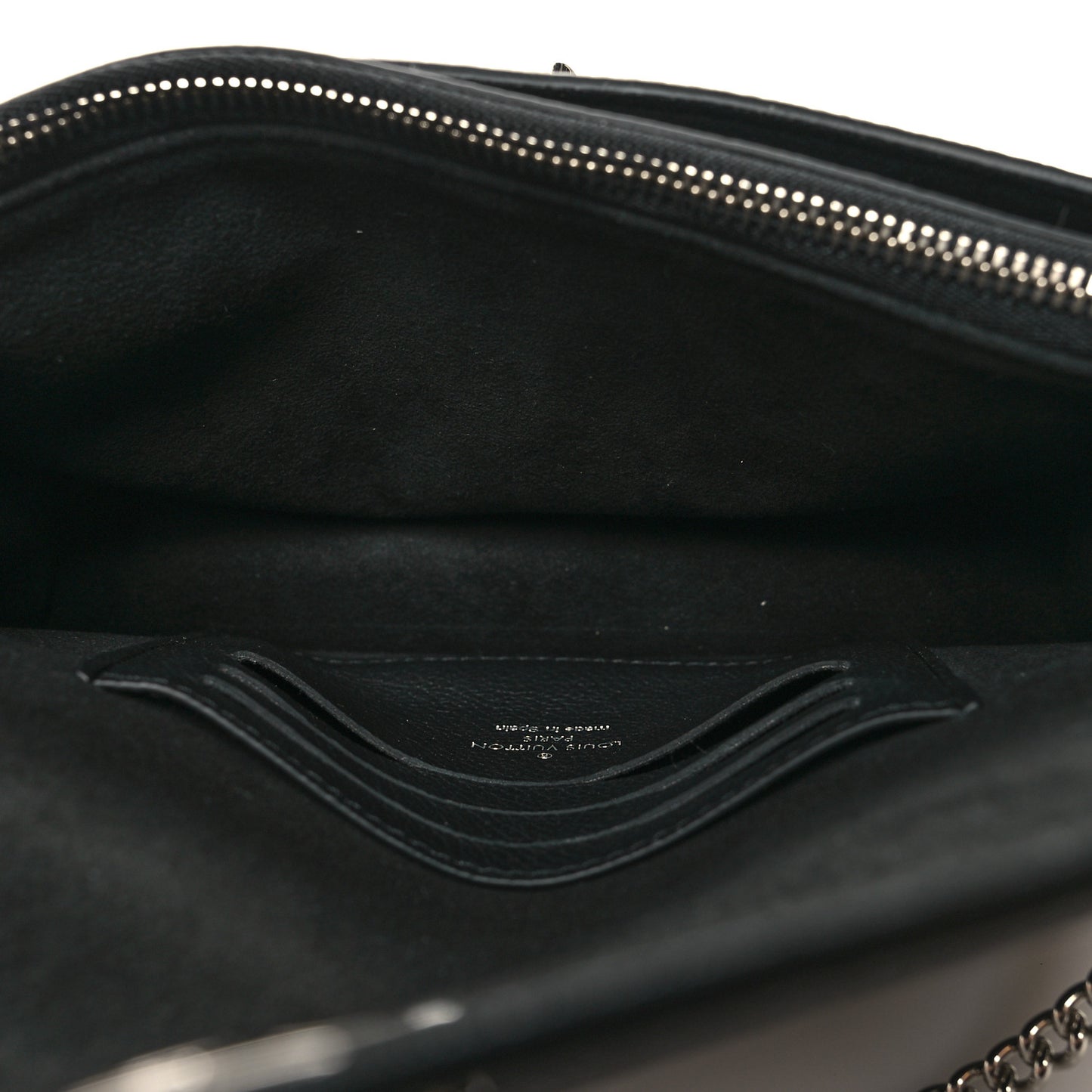 Soft Calfskin My Lockme Chain Pochette Black