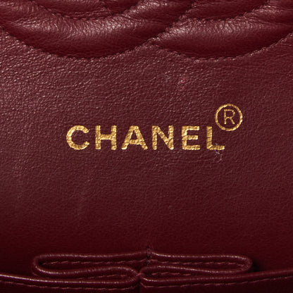 Chanel Lambskin Quilted Medium Double Flap Black 8 of 9