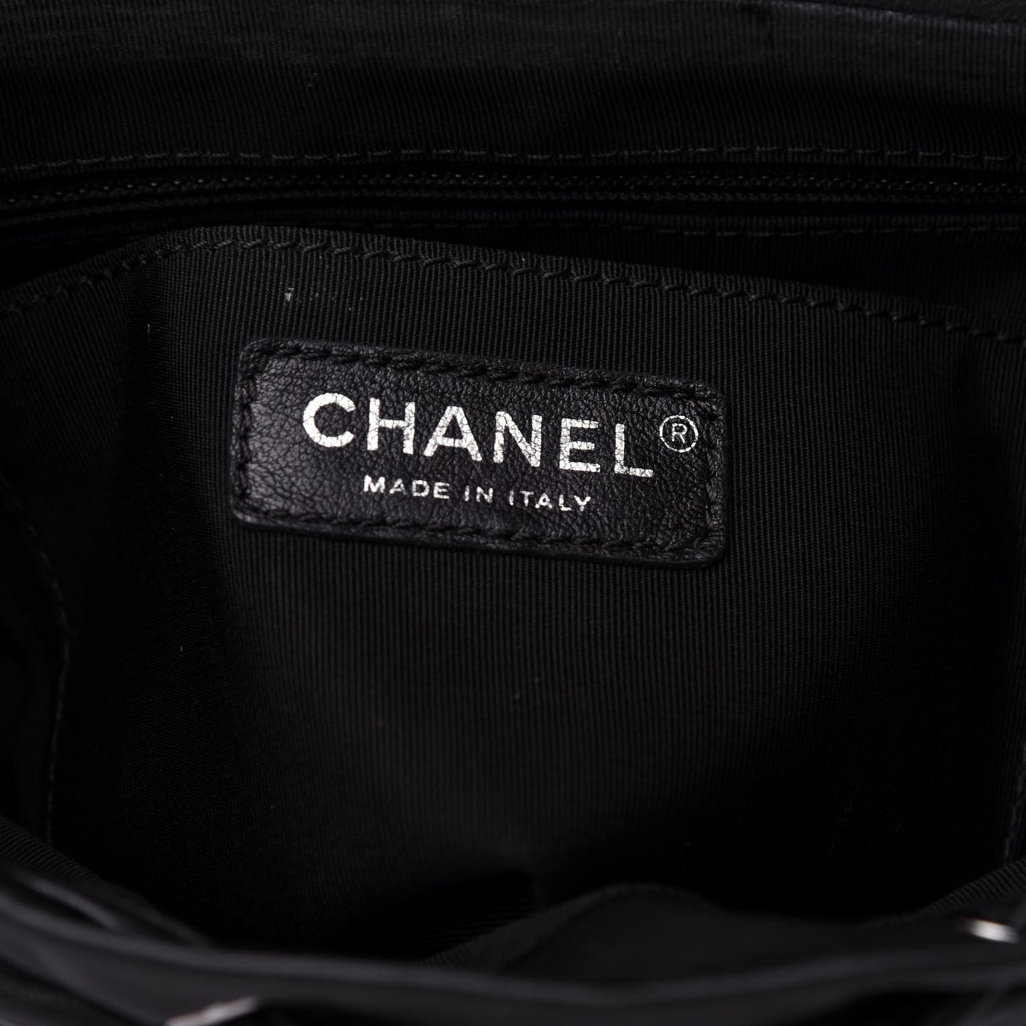 Calfskin Chevron Quilted Small Urban Spirit Backpack Black