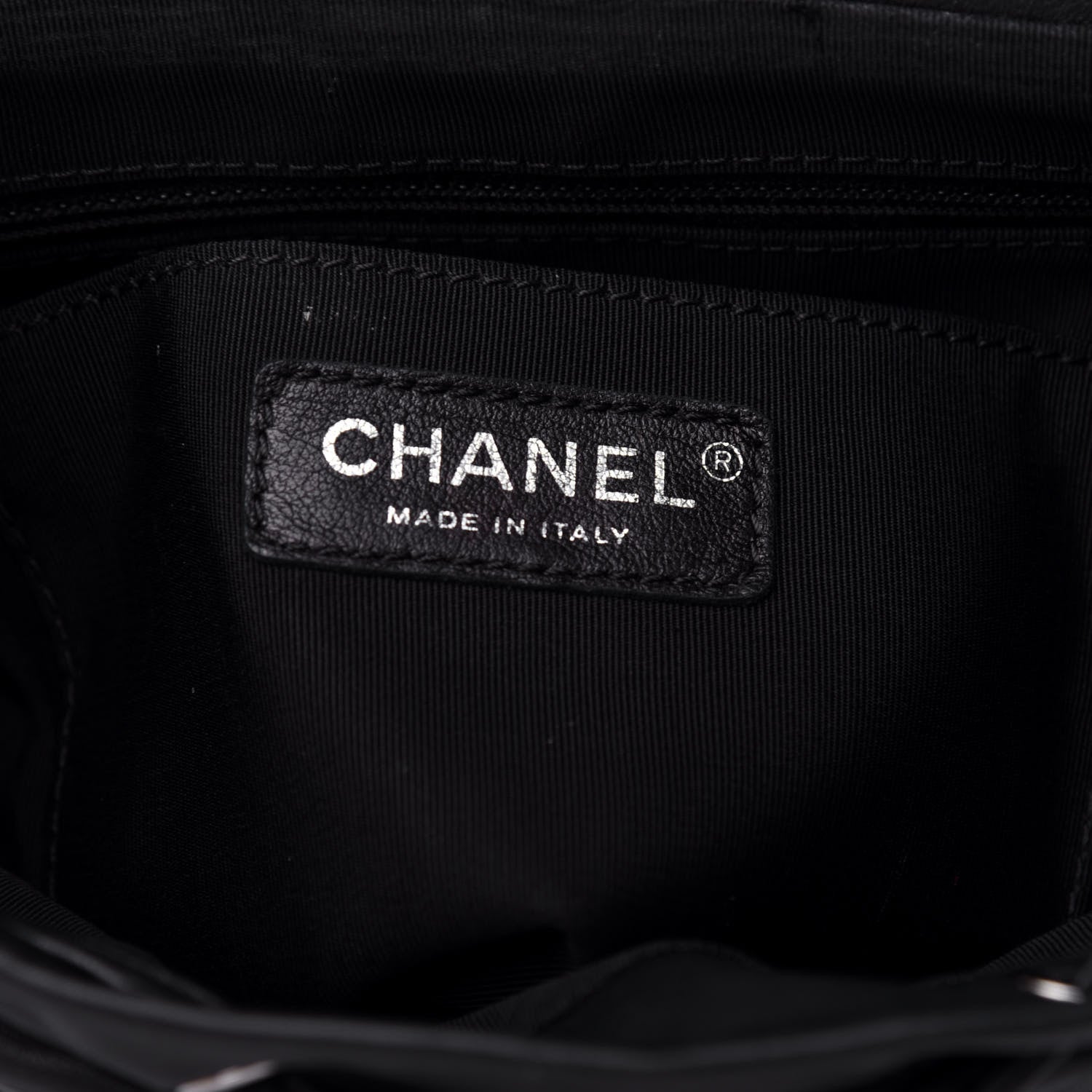 Chanel Calfskin Chevron Quilted Small Urban Spirit Backpack Black 6 of 10