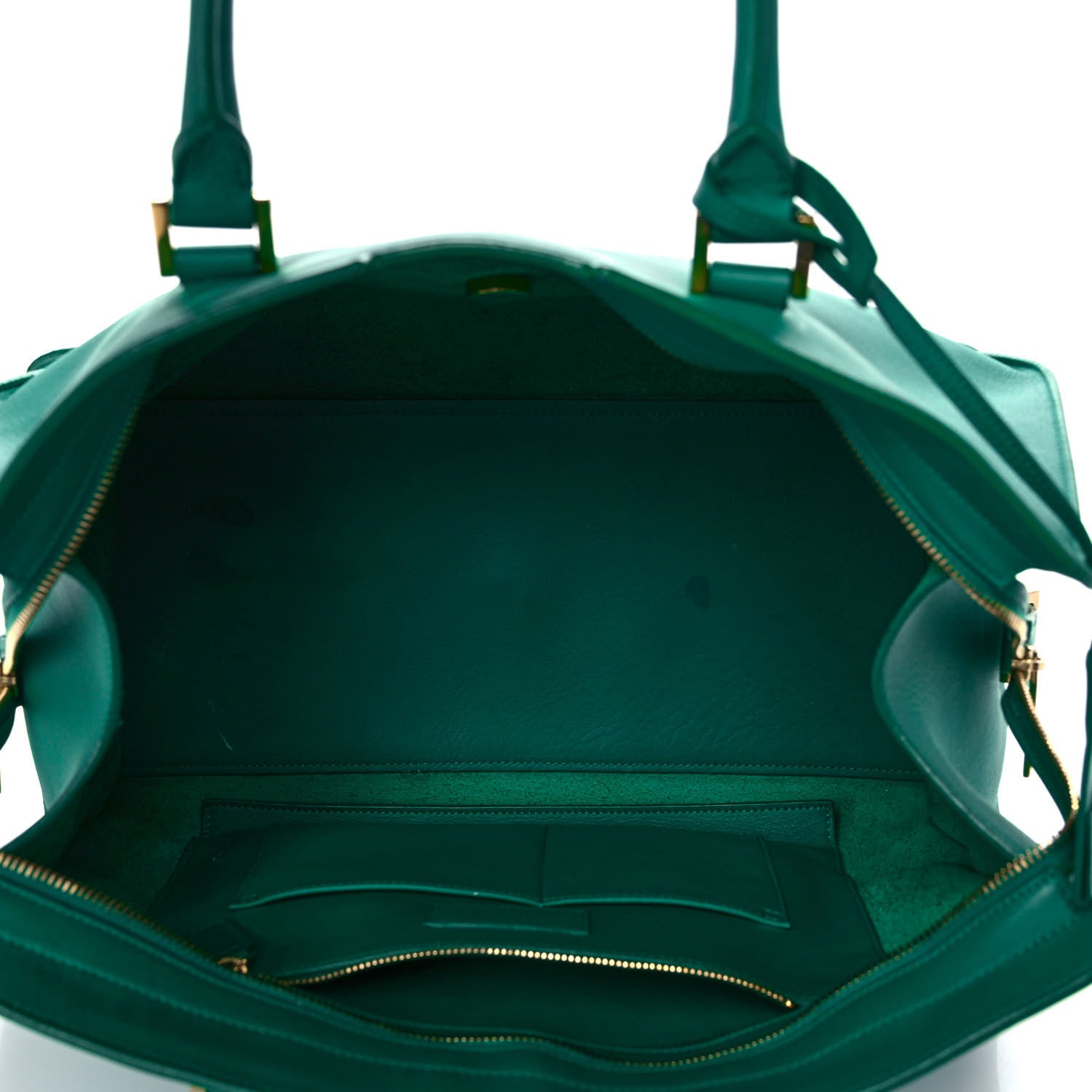 Saint Laurent Calfskin Medium Classic Y Cabas Green 5 of 16