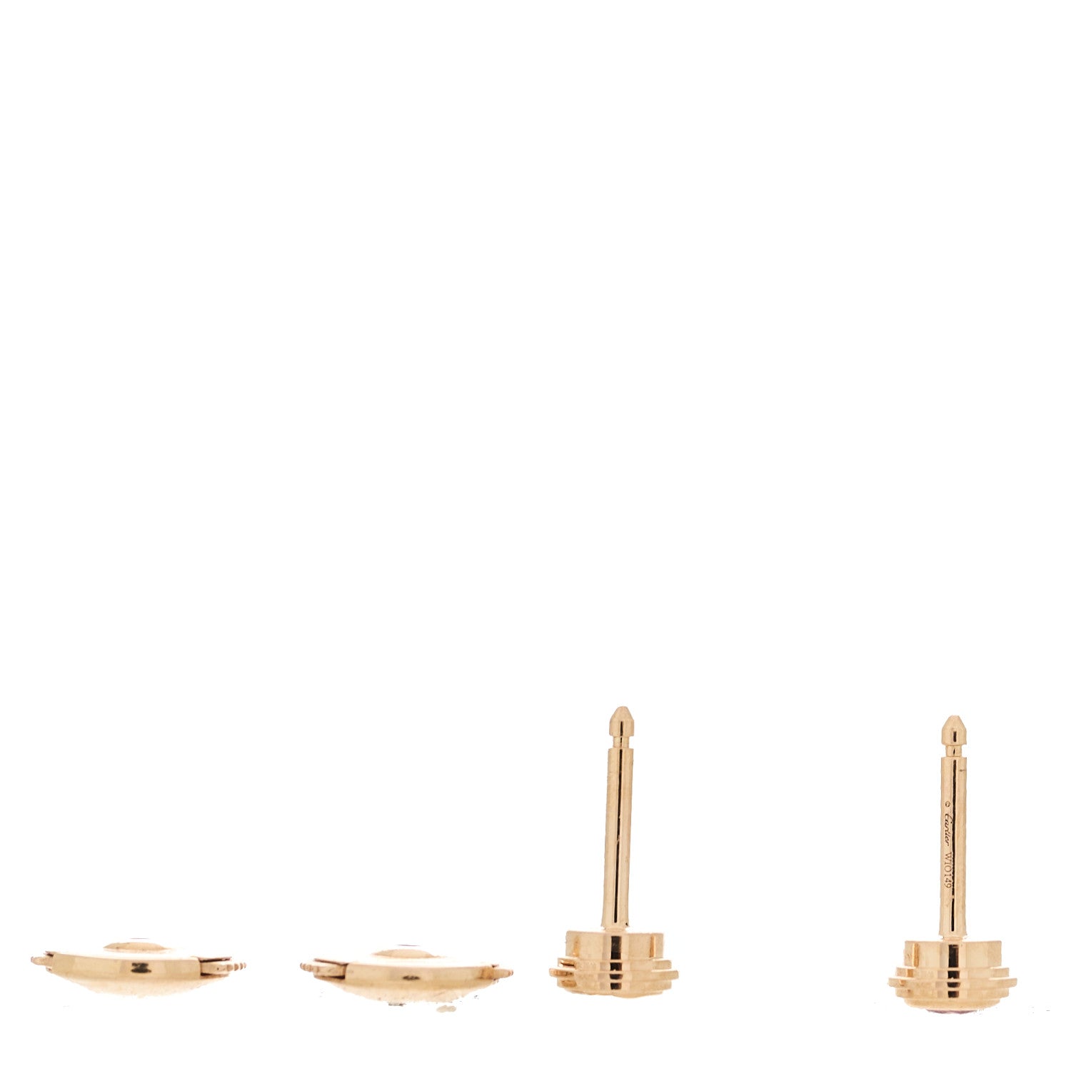 Cartier 18K Pink Gold Pink Sapphire D'Amour Earrings 4 of 5