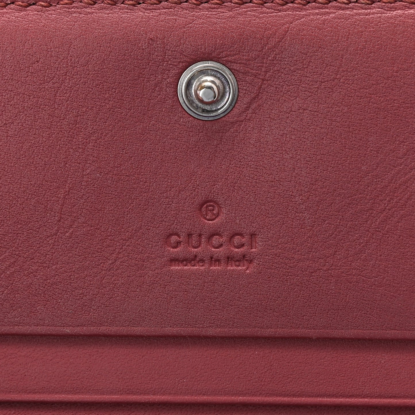 GG Supreme Monogram Blooms Card Case Wallet Beige Multicolor Dry Rose
