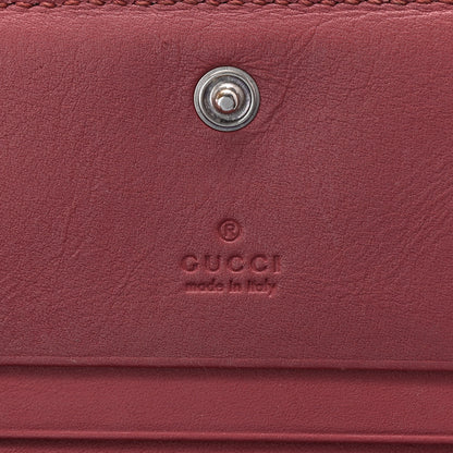Gucci GG Supreme Monogram Blooms Card Case Wallet Beige Multicolor Dry Rose 6 of 7