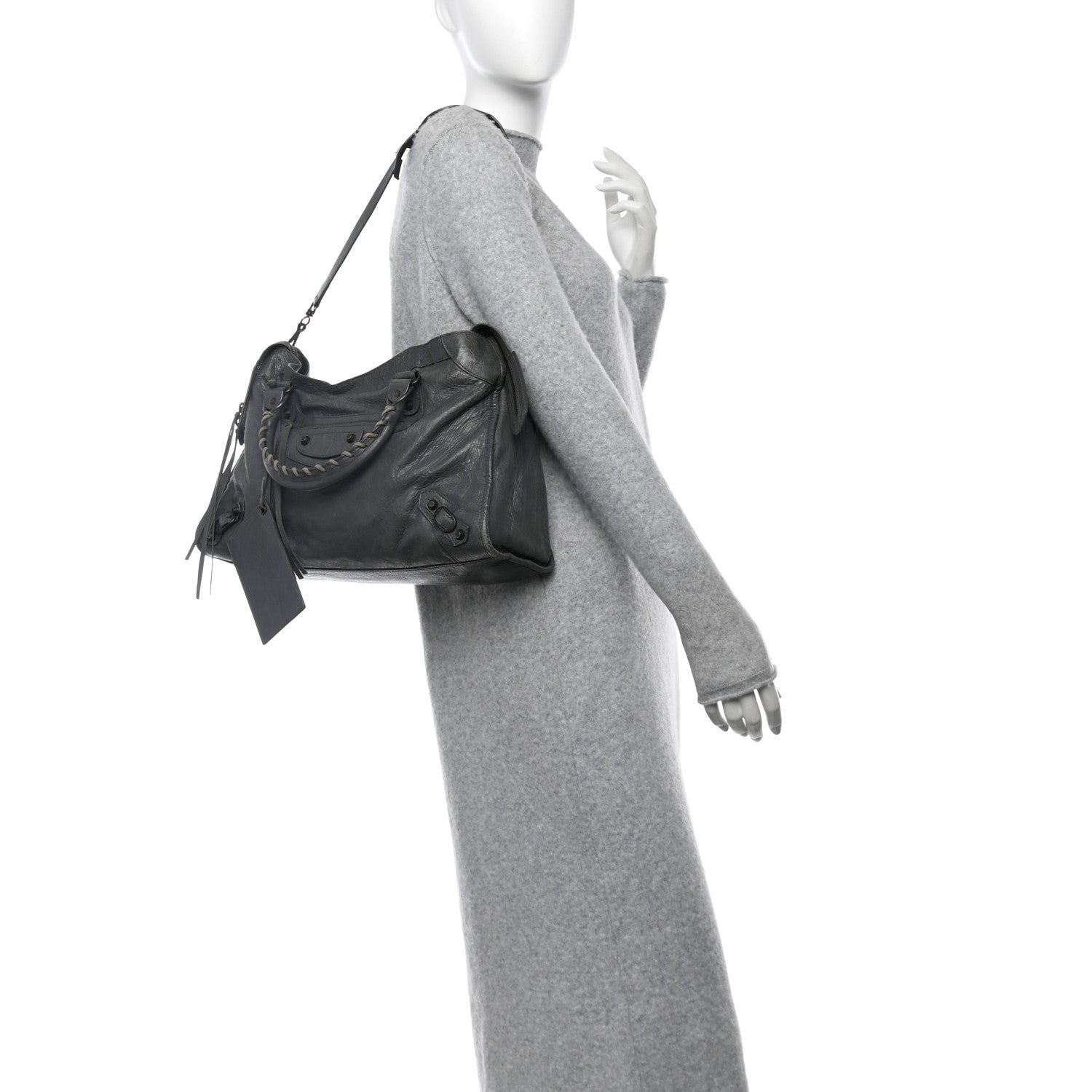 Balenciaga Agneau Classic Hardware City Gris Tarmac 2 of 12