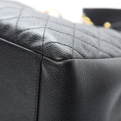 Chanel Caviar Quilted Grand Shopping Tote GST Black 10 of 12