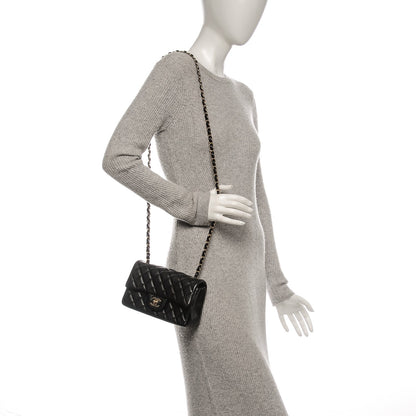 Chanel Lambskin Quilted Mini Rectangular Flap Black 2 of 7