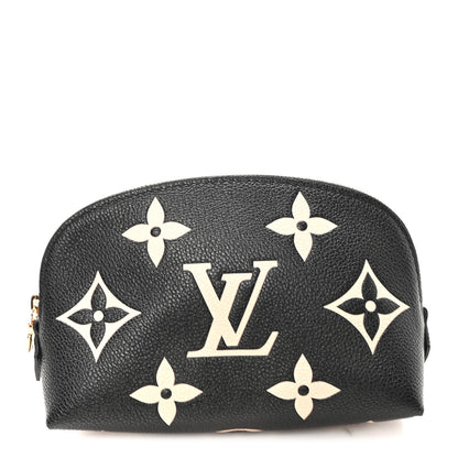Louis Vuitton Empreinte Monogram Giant Cosmetic Pouch Black Beige 1 of 6