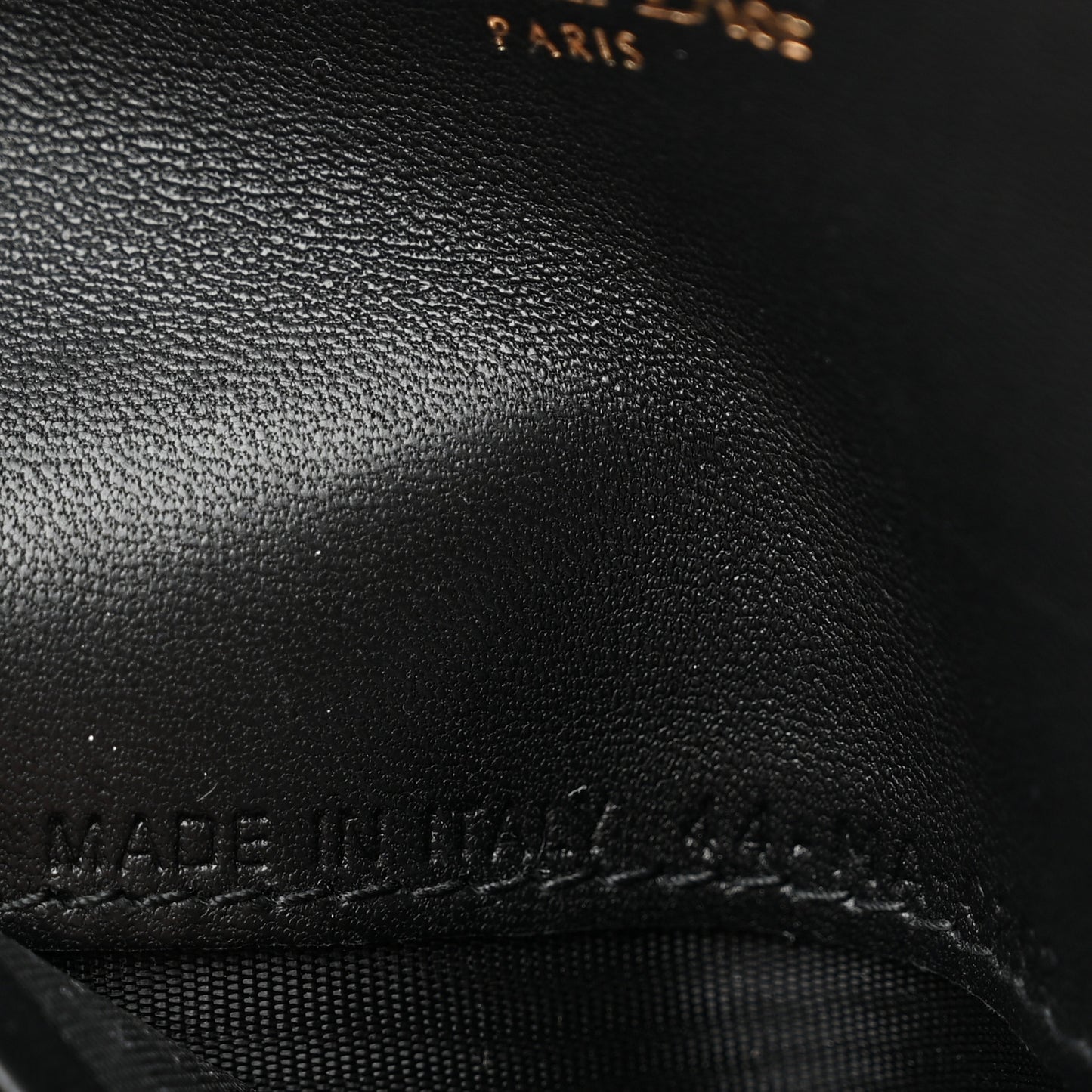 Goatskin Saddle Card Holder Black