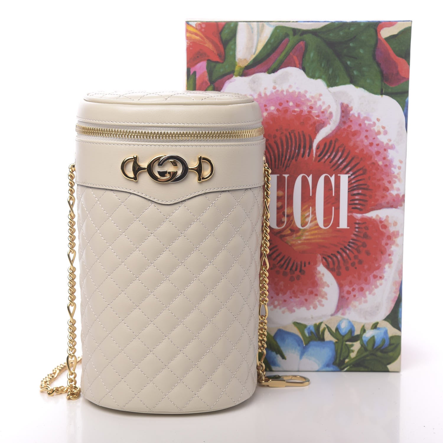 Gucci Calfskin Trapuntata Zumi Belt Bag Off White 14 of 14