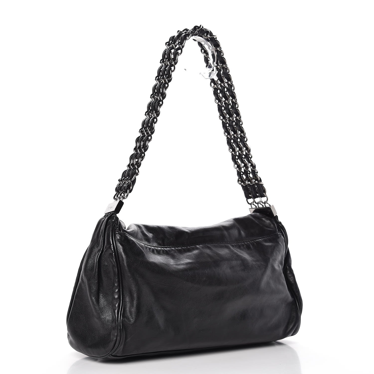 Chanel Calfskin Large Rock and Chain Flap Black 3 of 8