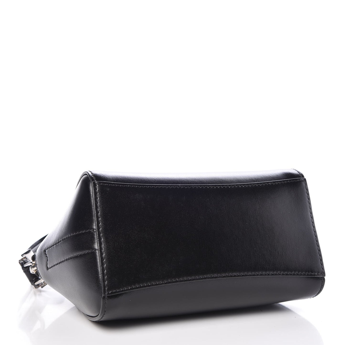 Shiny Lord Calfskin Small Antigona Beauty Wristlet Black