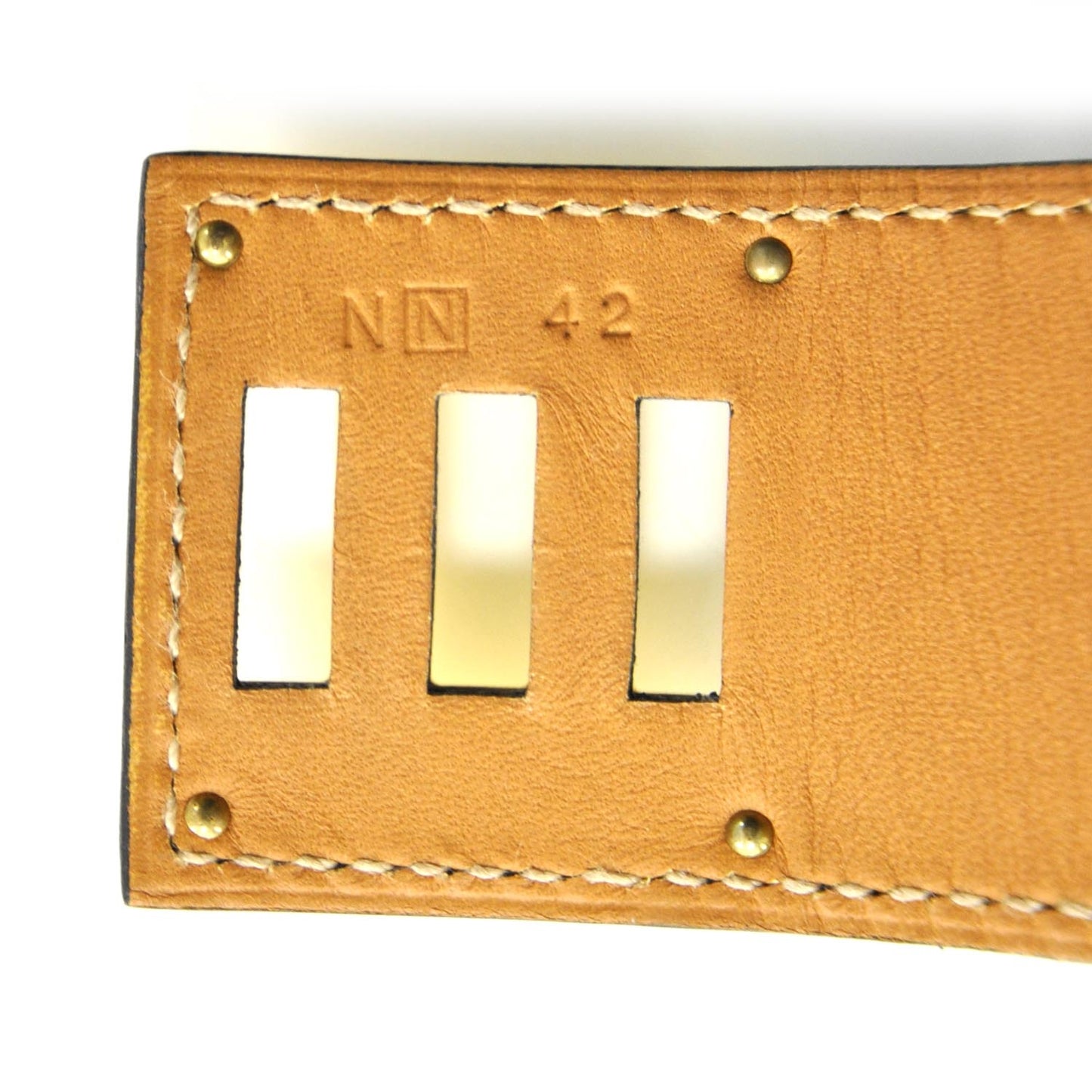 Matte Crocodile Kelly Dog Cuff Bleu de Malte