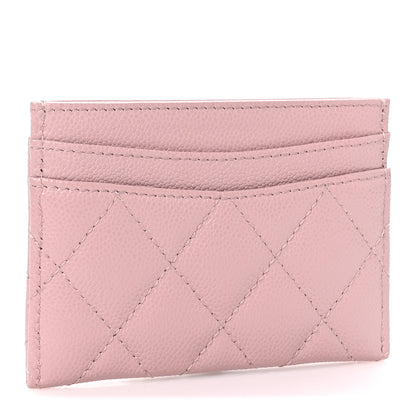 Chanel Caviar Quilted Card Holder Light Pink 3 of 9