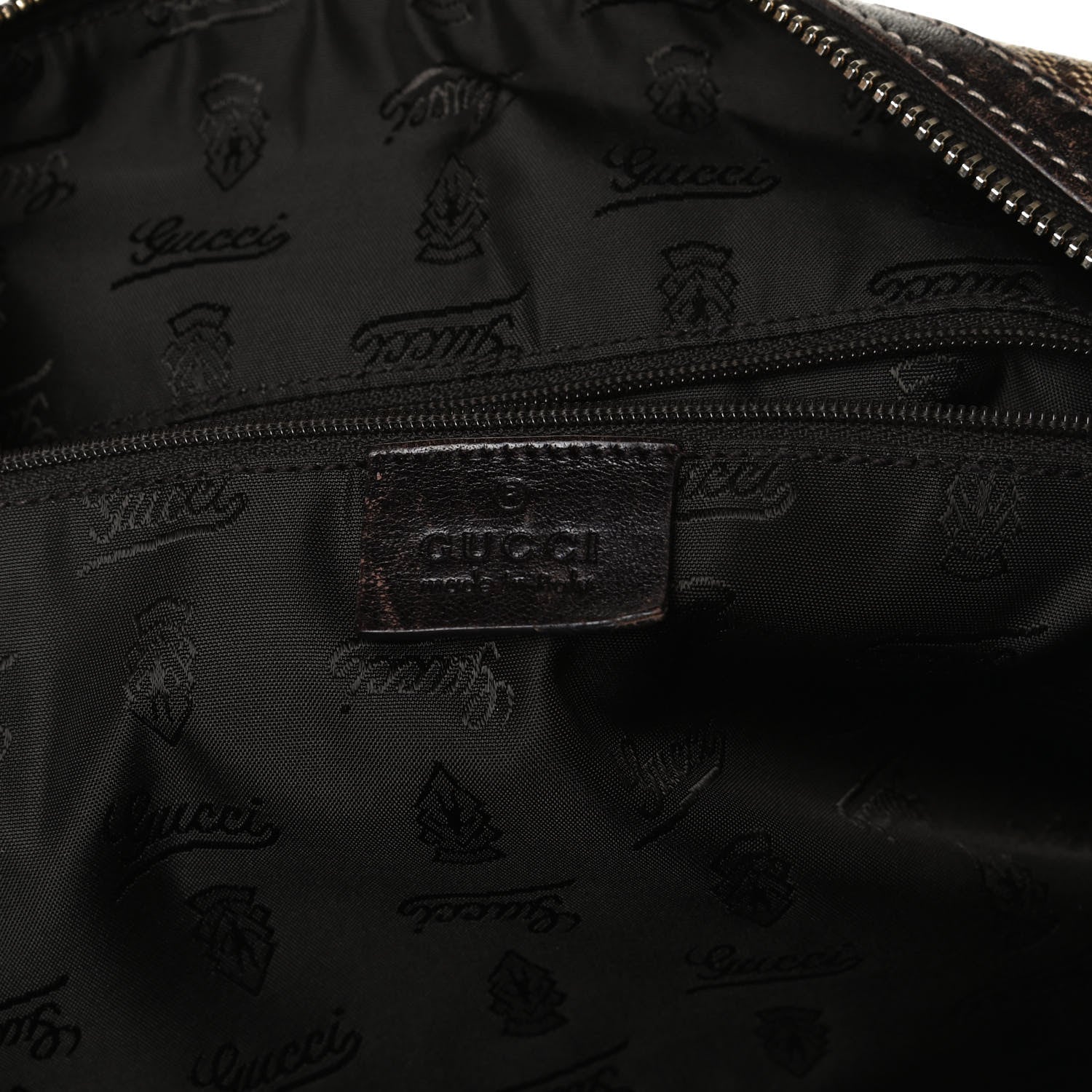 Gucci Crystal Monogram Large Duchessa Boston Dark Brown 6 of 19