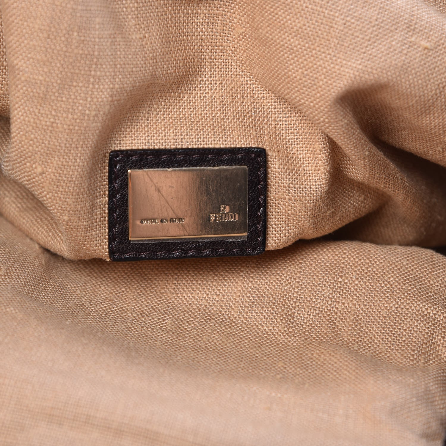 Fendi Zucca Nappa Nuvolata Vitello Tortuga Spy Tobacco Moro 7 of 18