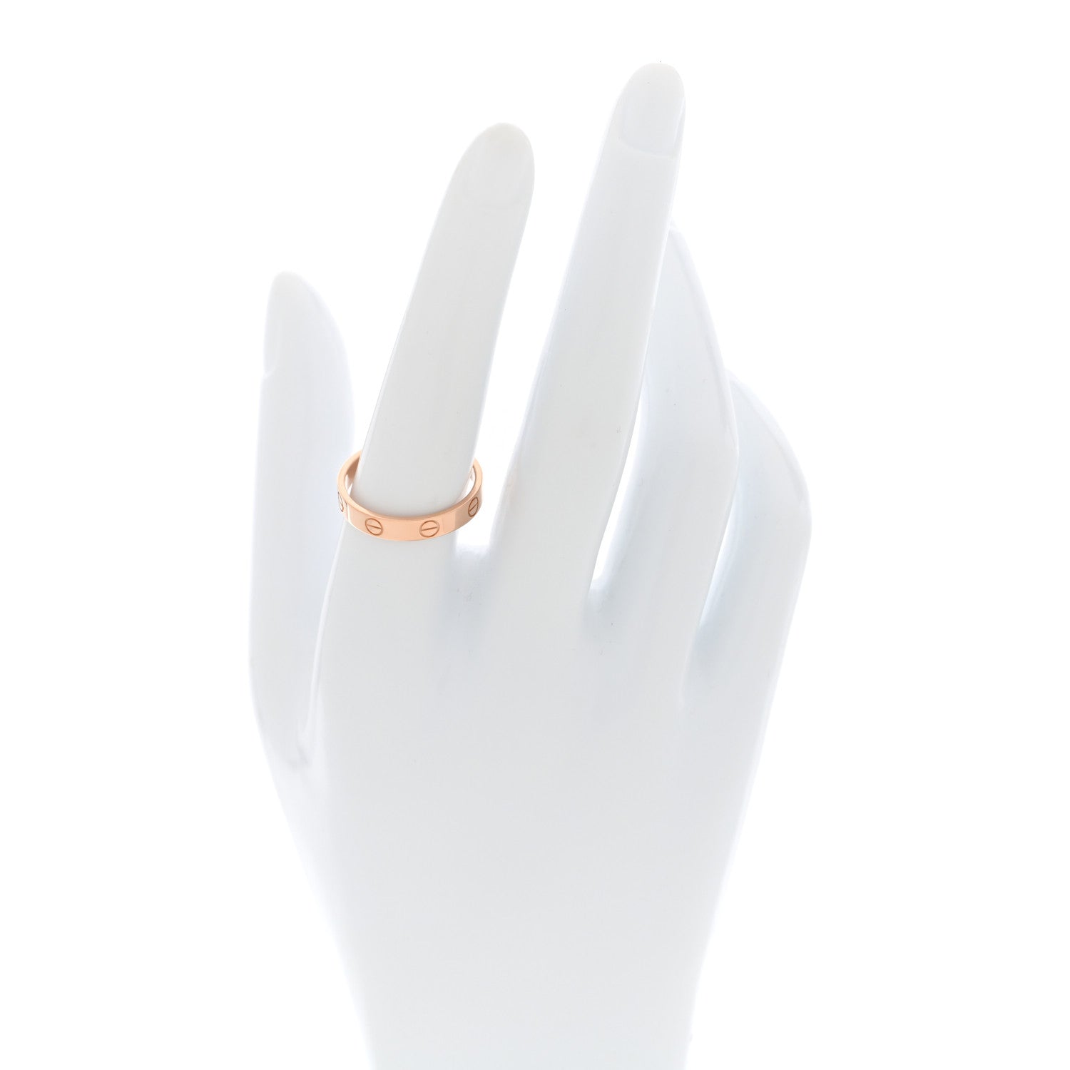 Cartier 18K Pink Gold 3.5mm LOVE Wedding Band Ring 56 7.75 2 of 5