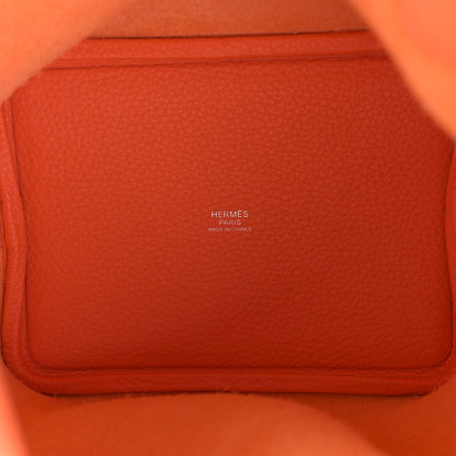 Hermes Taurillon Clemence Picotin Lock 18 PM Orange 5 of 10