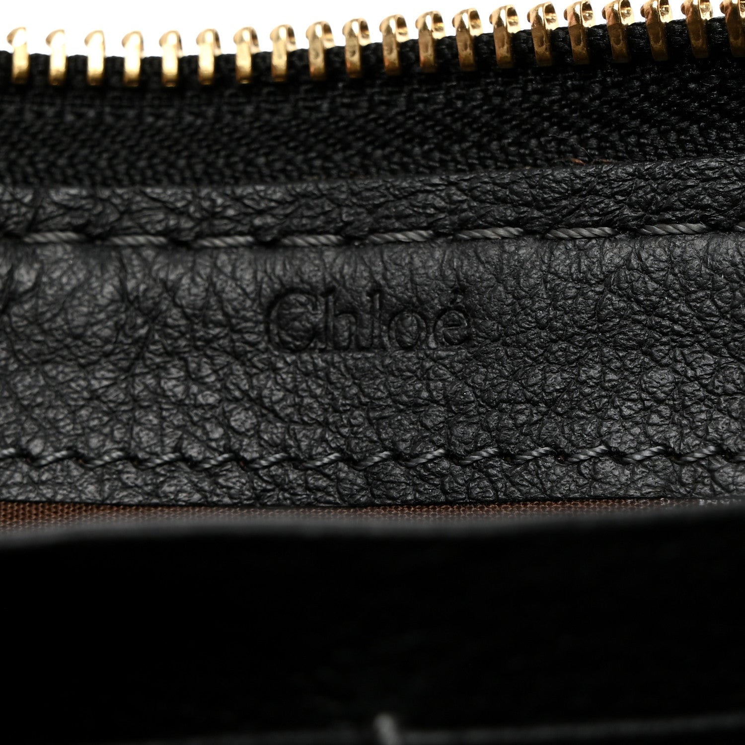 Chloe Grained Calfskin Marcie Long Zip Around Wallet Black 6 of 9