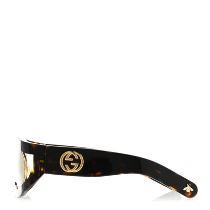 Gucci Oval Sunglasses GG0233S Tortoiseshell Gold 3 of 8