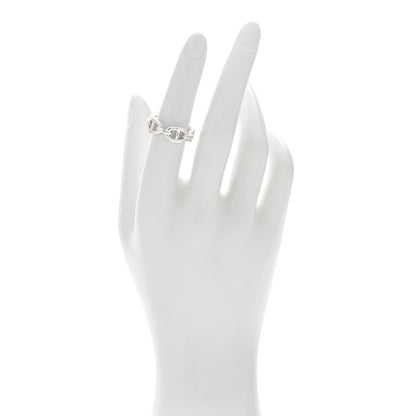 Hermes Sterling Silver PM Chaine d'Ancre Enchainee Band Ring 52 6 2 of 5