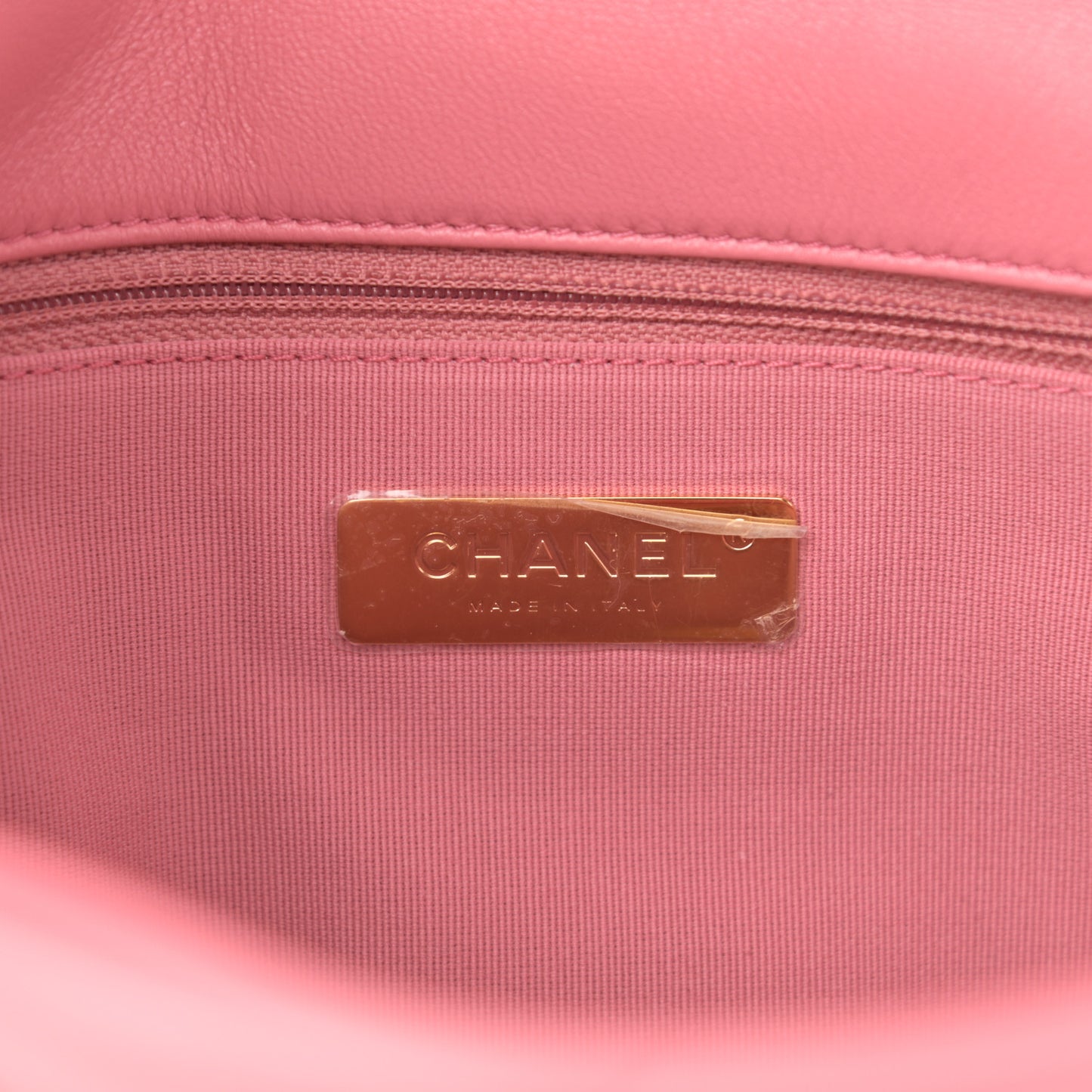 Lambskin Quilted Medium Chanel 19 Flap Pink