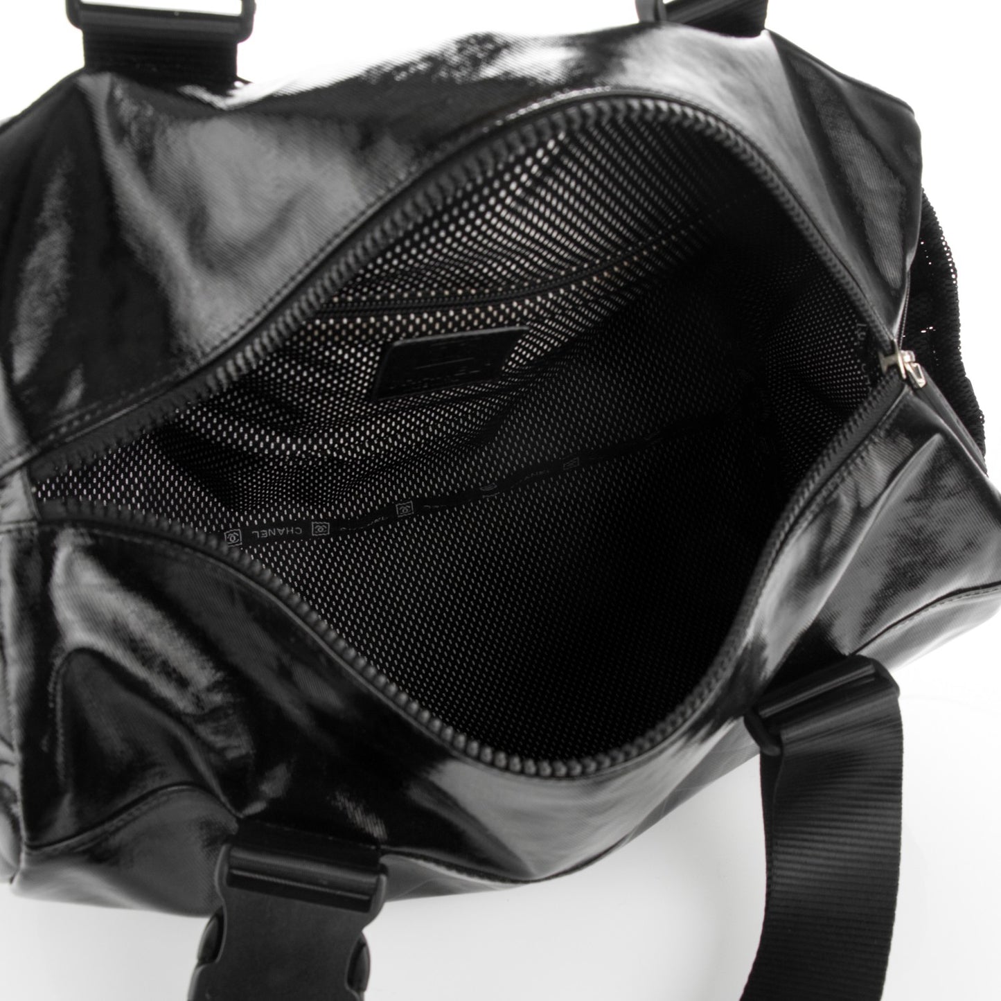 Coated Canvas Sport Duffel Black