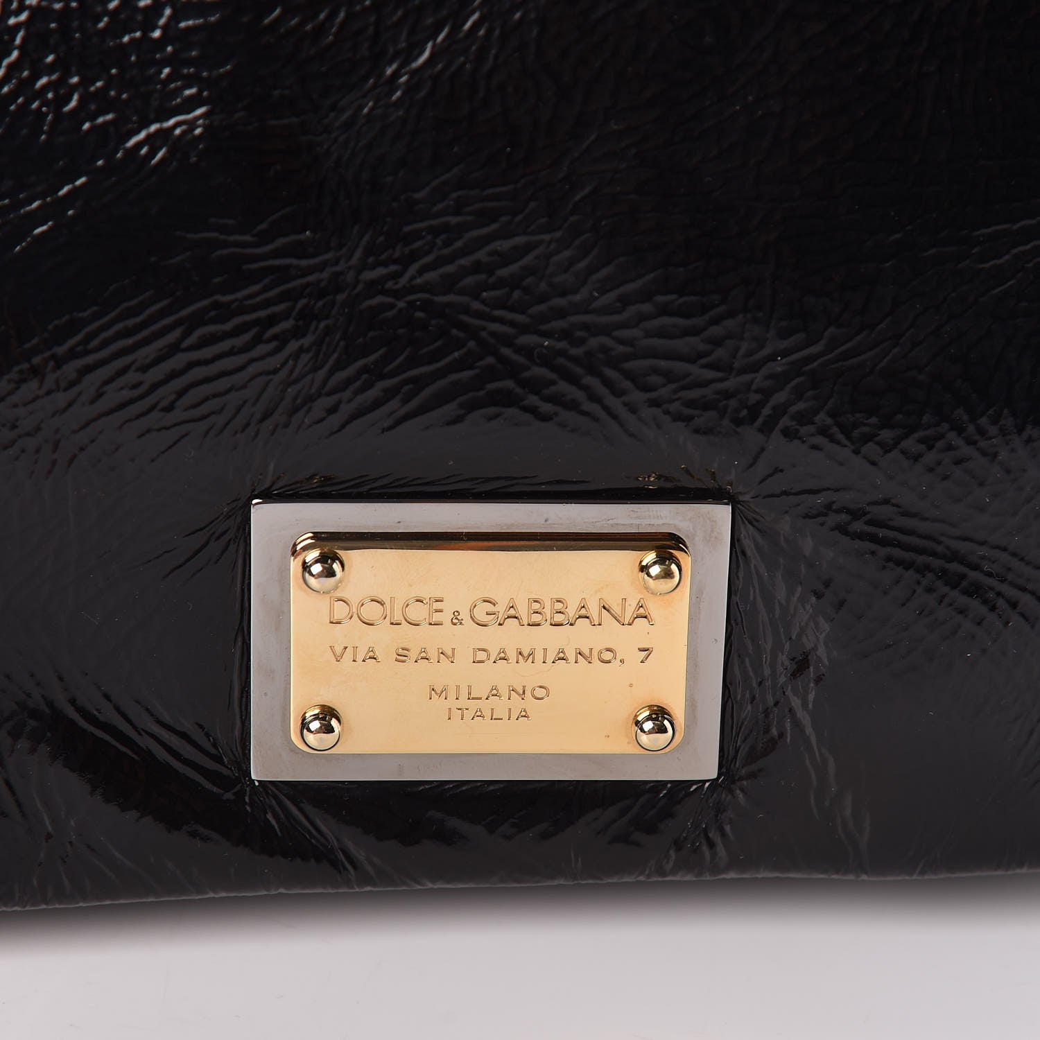 Dolce & Gabbana Patent Medium Miss Sicily Tote Black 9 of 9