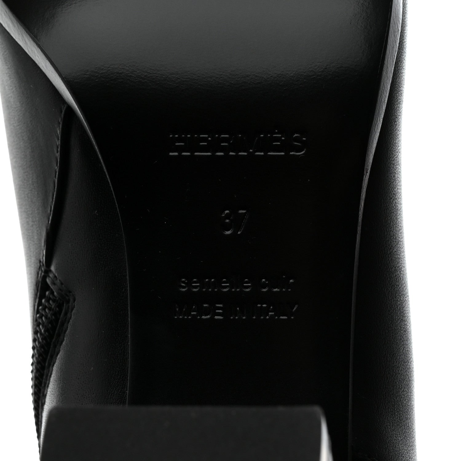 Hermes Calfskin Saint Germain Ankle Boots 37 Black 8 of 9