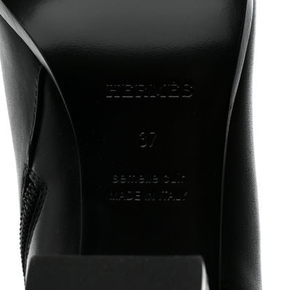 Hermes Calfskin Saint Germain Ankle Boots 37 Black 8 of 9