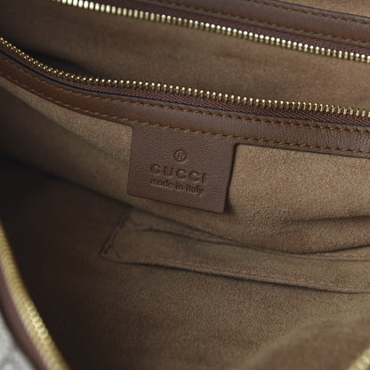 Gucci GG Supreme Monogram Large Linea A Hobo Light Brown 8 of 10