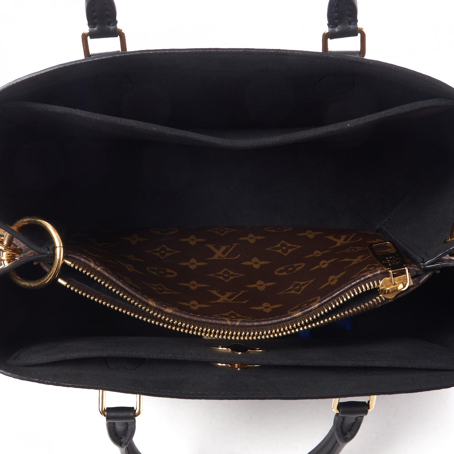 Monogram Flower Tote Black