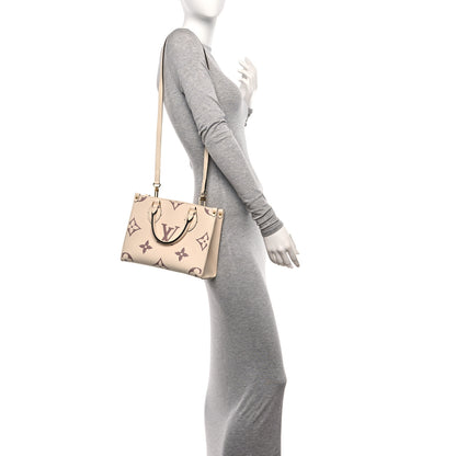 Louis Vuitton Empreinte Monogram Giant Onthego PM Creme Bois de Rose 2 of 9