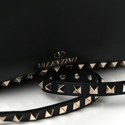 Valentino Garavani Vitello Medium Rockstud Tote Black 7 of 11