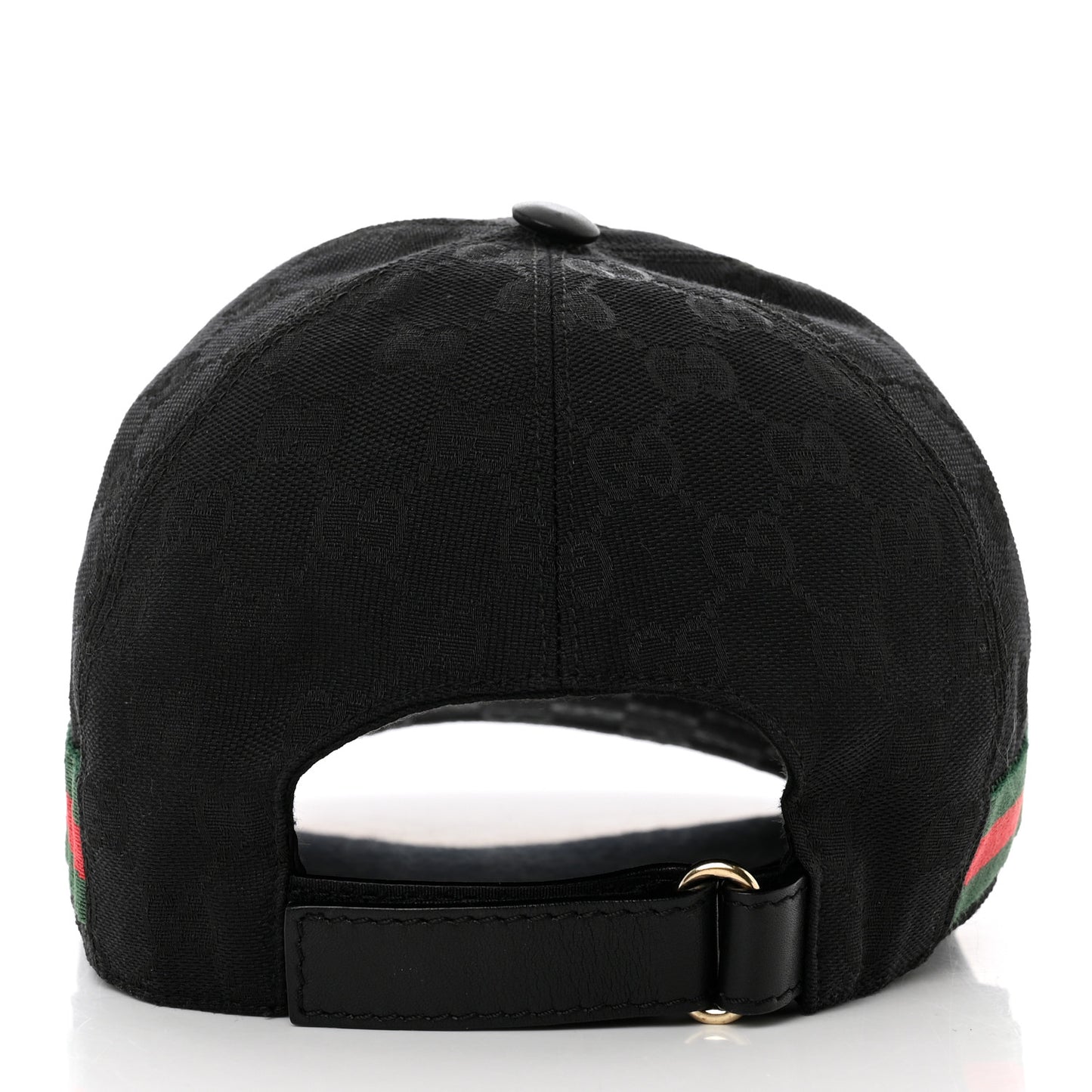 Monogram Web Baseball Hat M Black