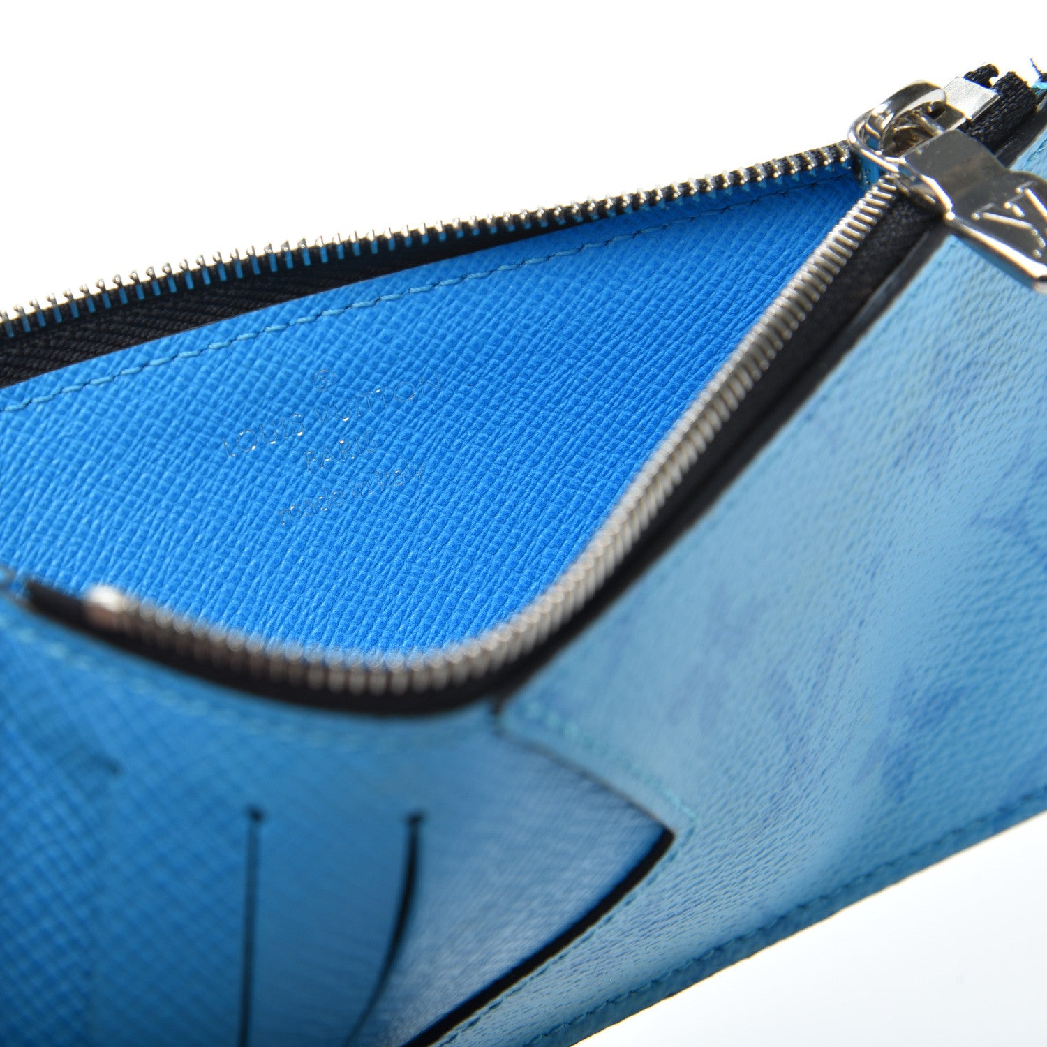 Louis Vuitton Taigarama Coin Card Holder Blue Lagoon 7 of 7