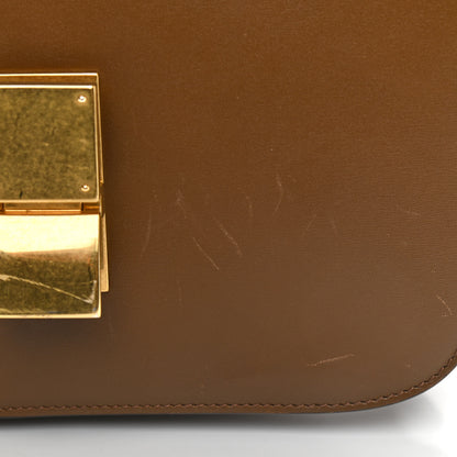 Celine Box Calfskin Medium Classic Box Flap Bag Camel 17 of 17