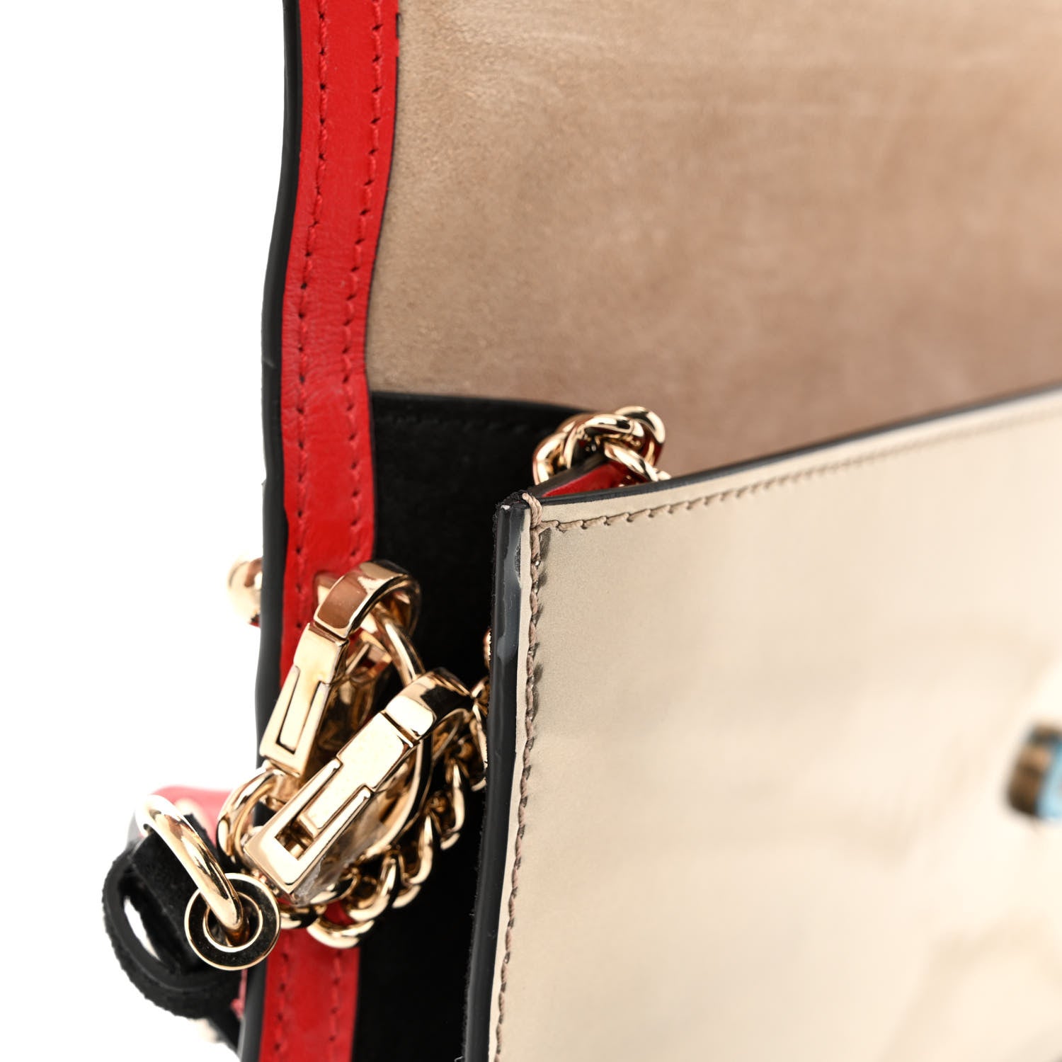 Christian Louboutin Calfskin Loubiblues Paris Clutch Bag Black Multi 12 of 14