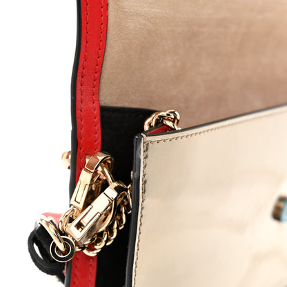 Christian Louboutin Calfskin Loubiblues Paris Clutch Bag Black Multi 12 of 14