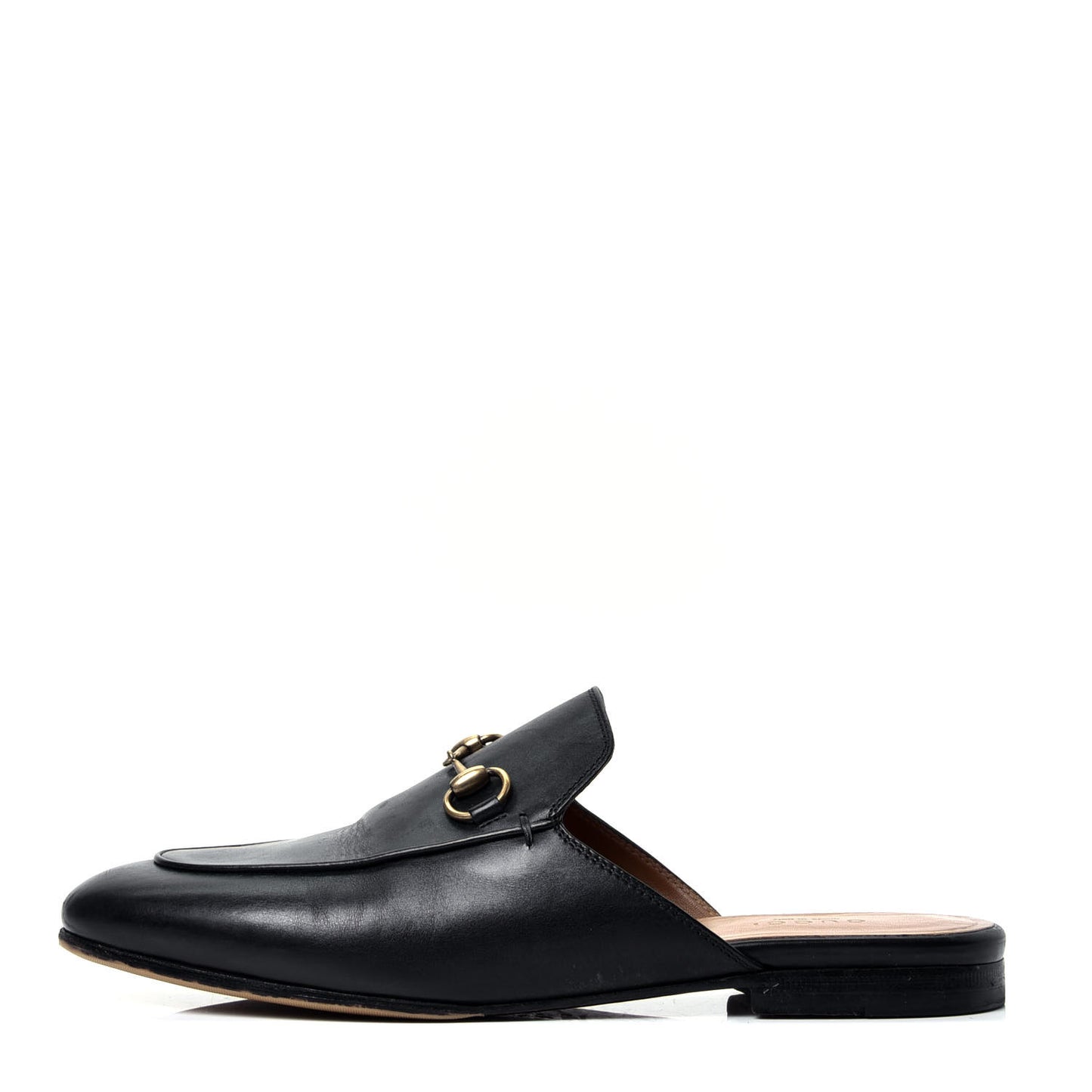 Calfskin Womens Princetown Slippers 37.5 Black
