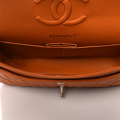 Chanel Caviar Quilted Medium Double Flap Light Brown 5 of 11
